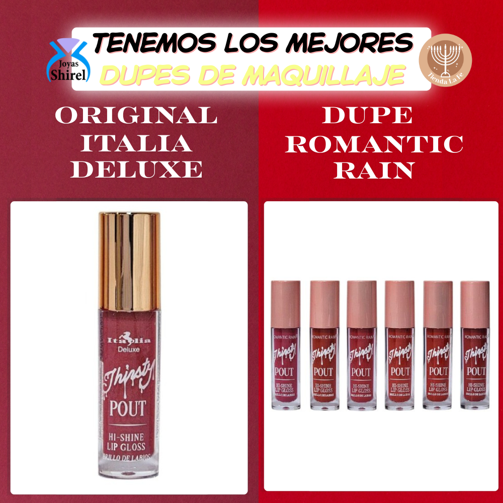 BRILLO LABIAL ROMANTIC RAIN DUPE DE ITALIA DELUXE 5ML