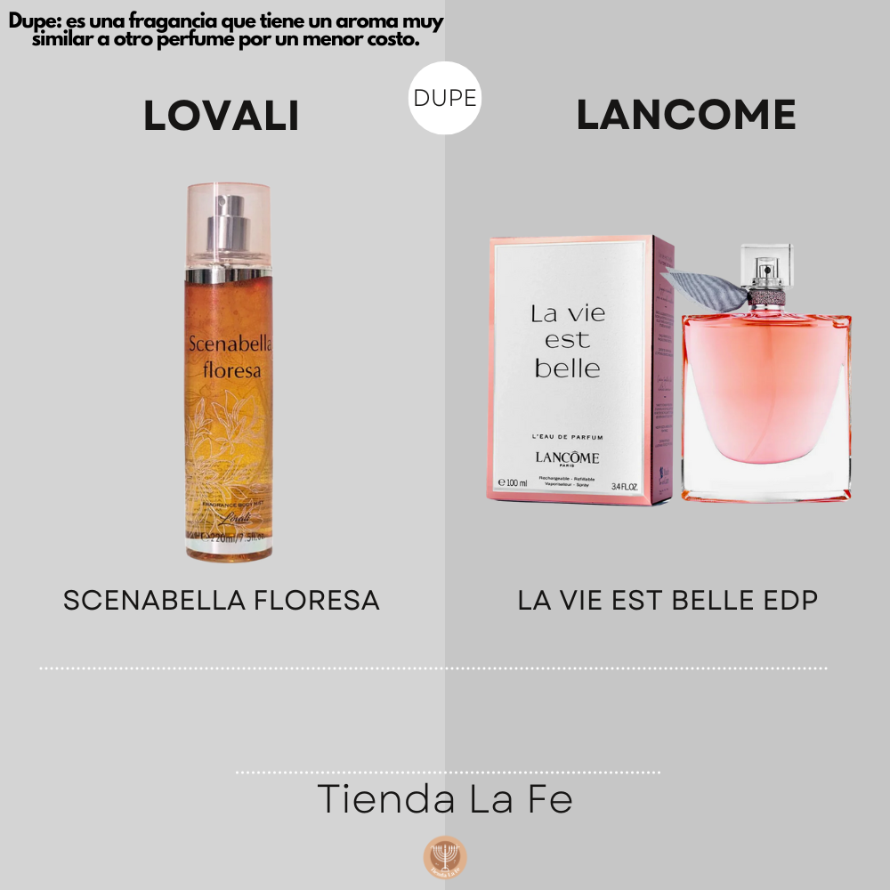 SPLASH LOVALI SCENABELLA FLORESA 220ML (M) (DUPE LANCOME LA VIE EST BELLE EDP 100ML  )