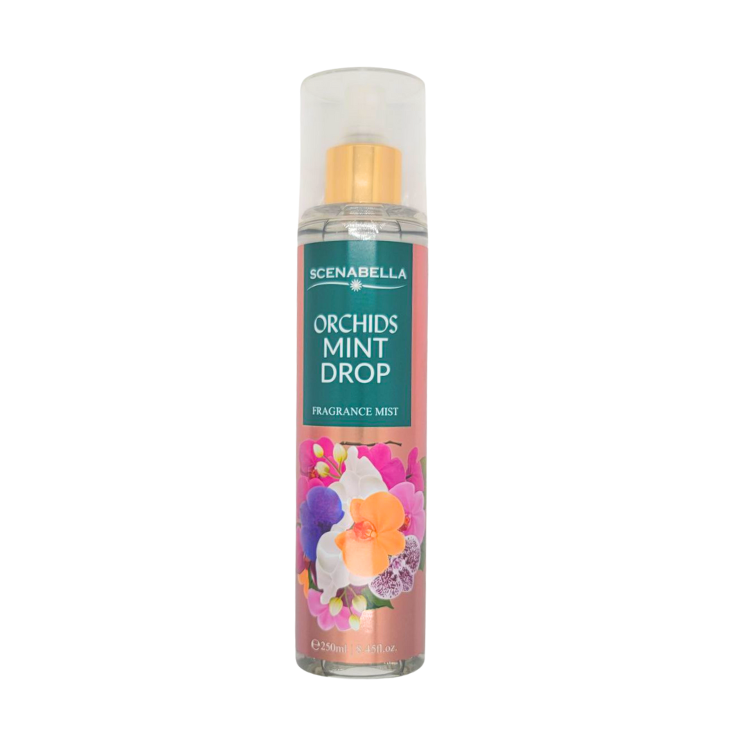 SPLASH SCENABELLA ORCHIDS MINT DROP 250ML (M)(DUPE DE BATH & BODY WORKS MOROCCO ORCHID & PINK AMBER 236ML)