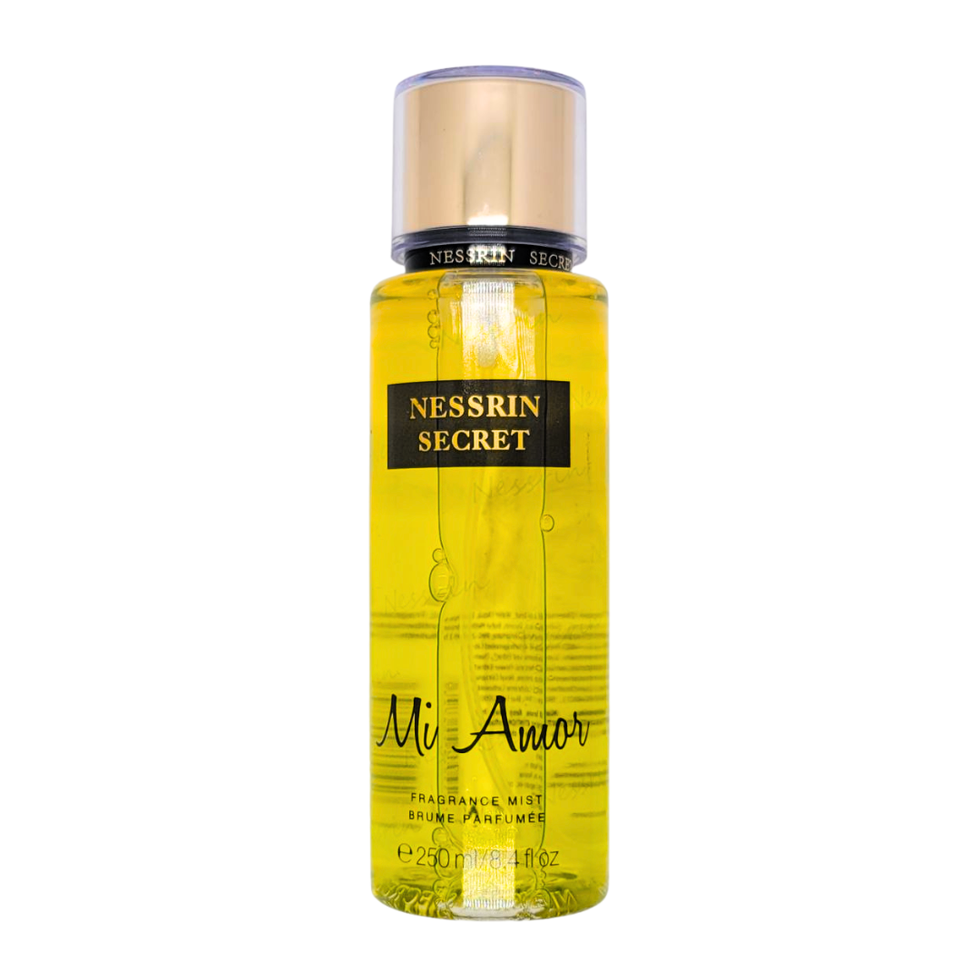 SPLASH NESSRIN SECRET MI AMOR 250ML (M) (DUPE VICTORIAS SECRET LOVE SPELL GOLDEN)