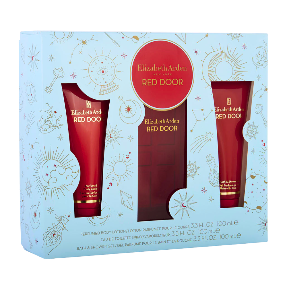 SET ELIZABETH ARDEN RED DOOR EDT 100ML, SHOWER GEL 100ML, BODY LOTION 100ML (M)