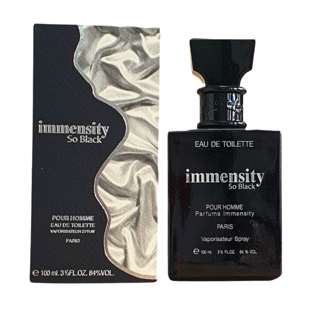 NEW BRAND IMMENSITY SO BLACK EDT 100ML (H)