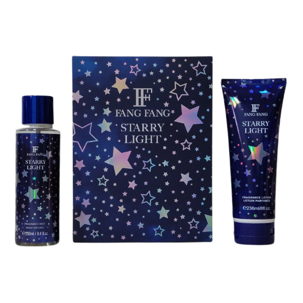 SET FANG FANG STARRY LIGHT SPLASH 250ML, BODY LOTION 236ML (M)