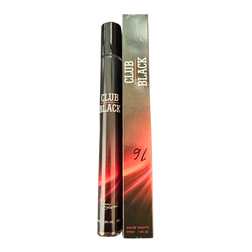 PERFUME EN TUBO PARA HOMBRE VIVA LUCK CLUB BLACK EDT 35ML (H)
