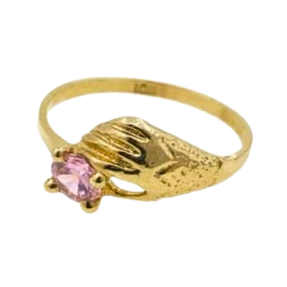 OANIN12$3 FORMA MANOS Y CIRCON ROSA