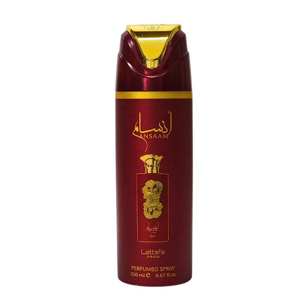 LATTAFA BODY SPRAY ANSAAM GOLD 200ML (M)