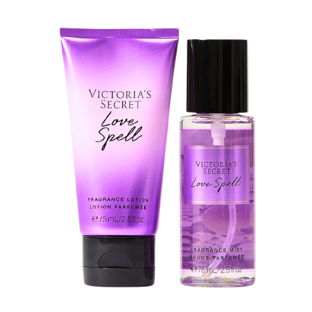 SET DE VICTORIAS SECRET LOVE SPELL SPLASH Y CREMA 75MLX2