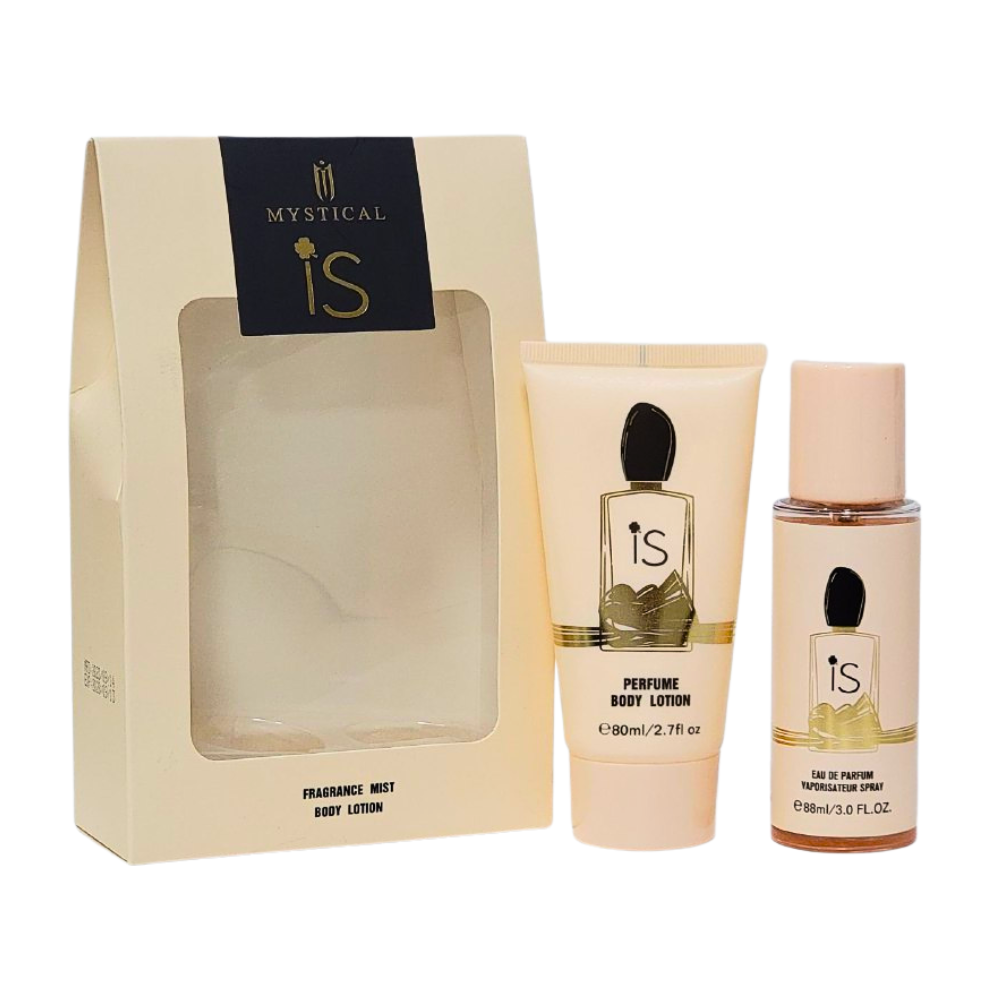 SET DE SPLASH PARA DAMA MYSTICAL IS SPLASH 88ML, BODY LOTION 80ML (M)