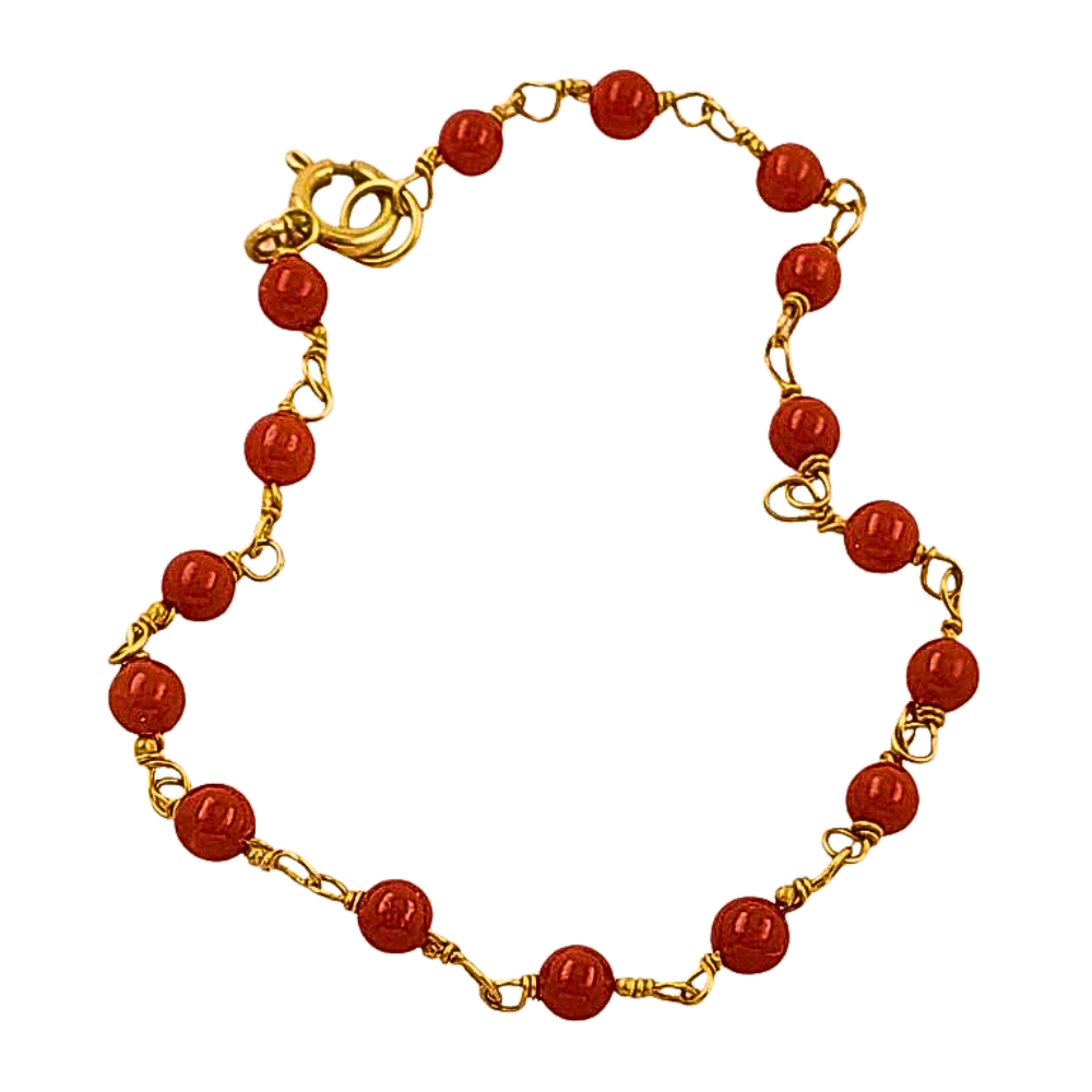 OPULN46 FORMA PERLAS ROJAS