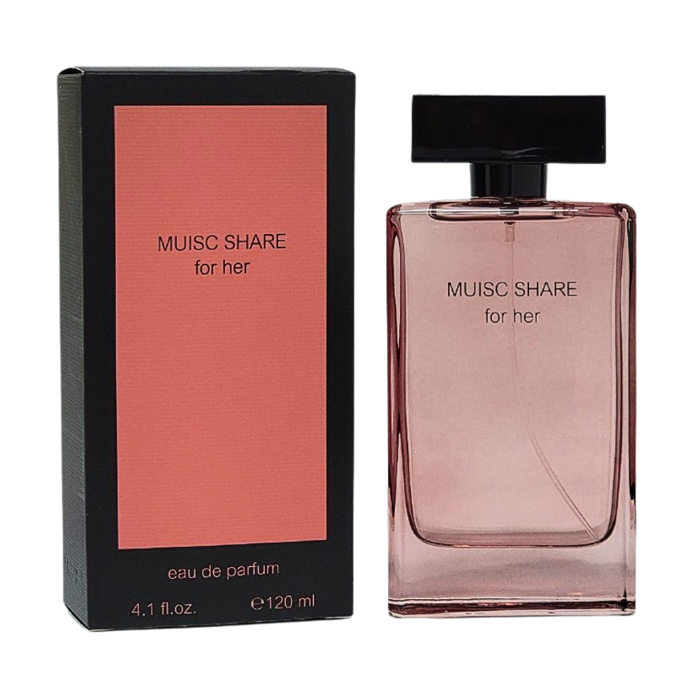 MUISC SHARE FOR HER EDP 120ML (M) (AROMA SIMILAR NARCISO RODRIGUEZ FOR HER MUSC NOIR ROSE EDP)