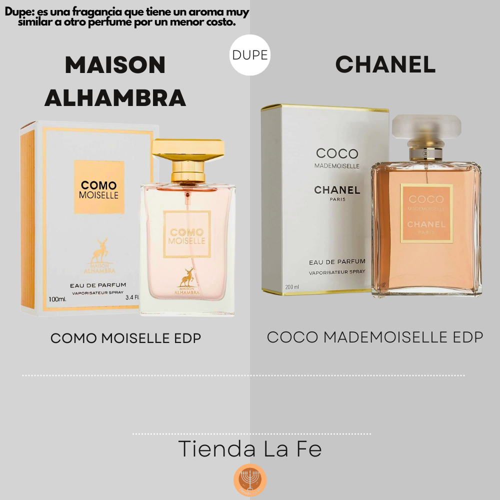 MAISON ALHAMBRA COMO MOISELLE EDP 100ML (M) (DUPE CHANEL COCO MADEMOISELLE EDP)