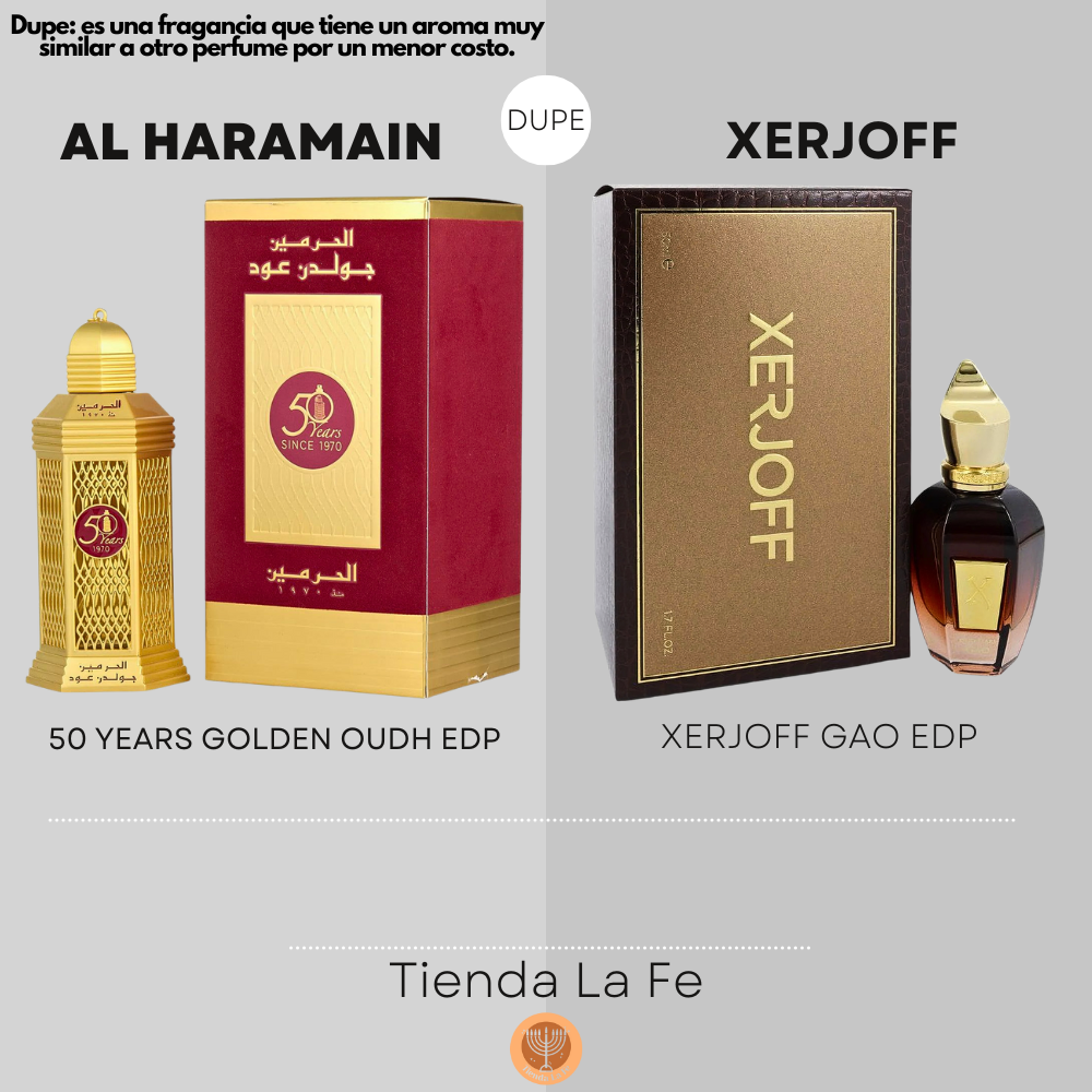 AL HARAMAIN 50 YEARS GOLDEN OUDH EDP 100ML (U) (DUPE XERJOFF GAO EDP)