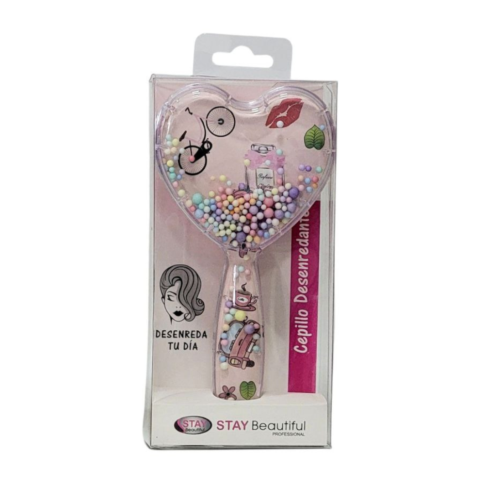 CEPILLO PARA EL CABELLO DISEÑO DE CORAZON STAY BEAUTIFUL PROFESSIONAL