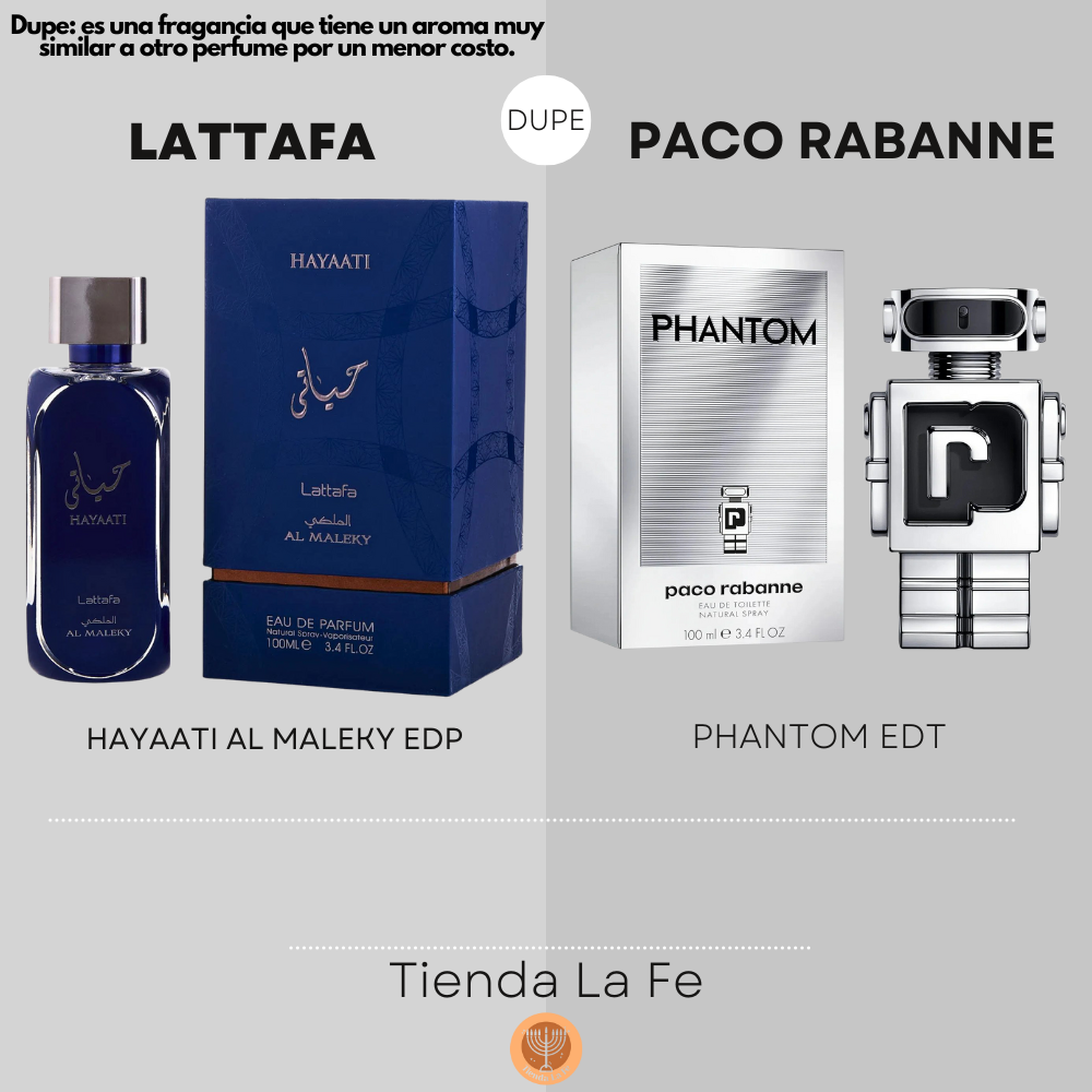 LATTAFA HAYAATI AL MALEKY EDP 100ML (U) (DUPE PACO RABANNE PHANTOM EDT)