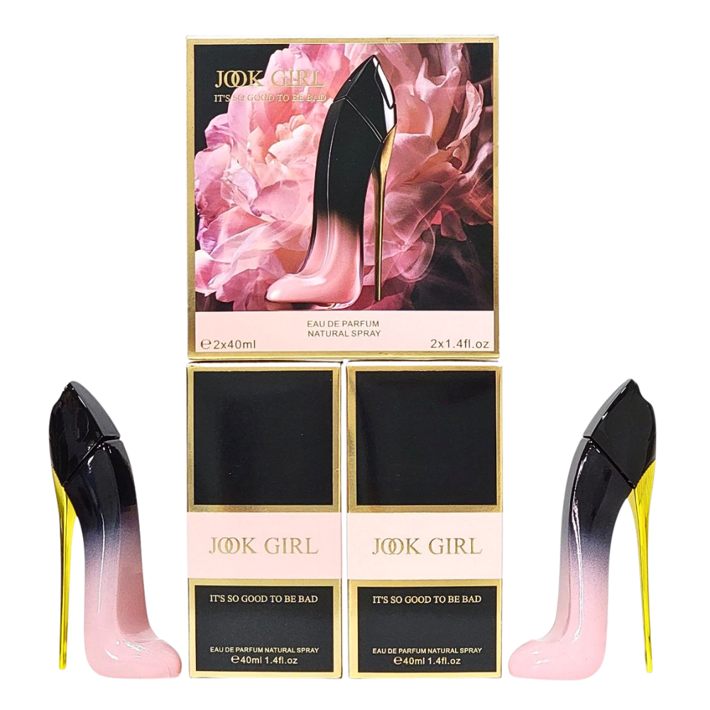 SET JOOK GIRL ITS SO GOOD TO BE BAD EDP 40MLX2 (M) (AROMA SIMILAR A CAROLINA HERRERA GOOD GIRL BLUSH)
