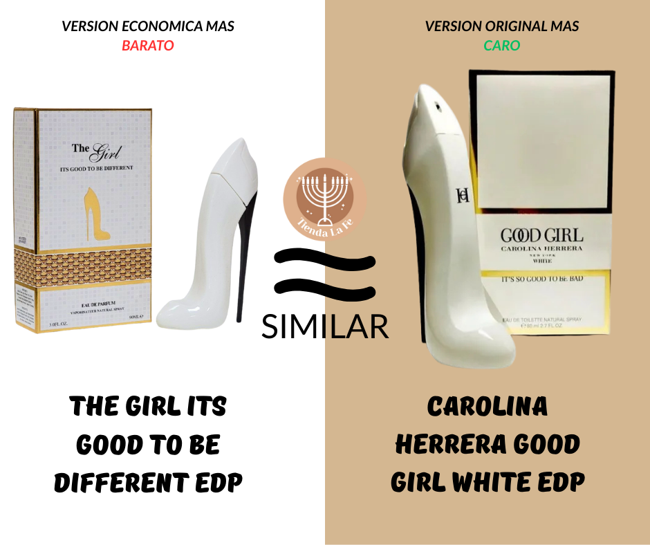 PRACCI COLLECTION THE GIRL ITS GOOD TO BE DIFFERENT EDP 90ML (M) (AROMA SIMILAR CAROLINA HERRERA GOOD GIRL WHITE EDP)