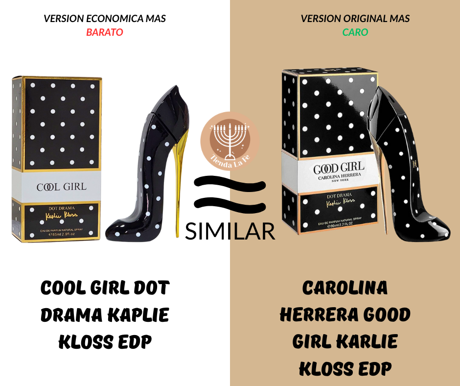 COOL GIRL DOT DRAMA KAPLIE KLOSS EDP 85ML (M) (AROMA SIMILAR CAROLINA HERRERA GOOD GIRL KARLIE KLOSS EDP)