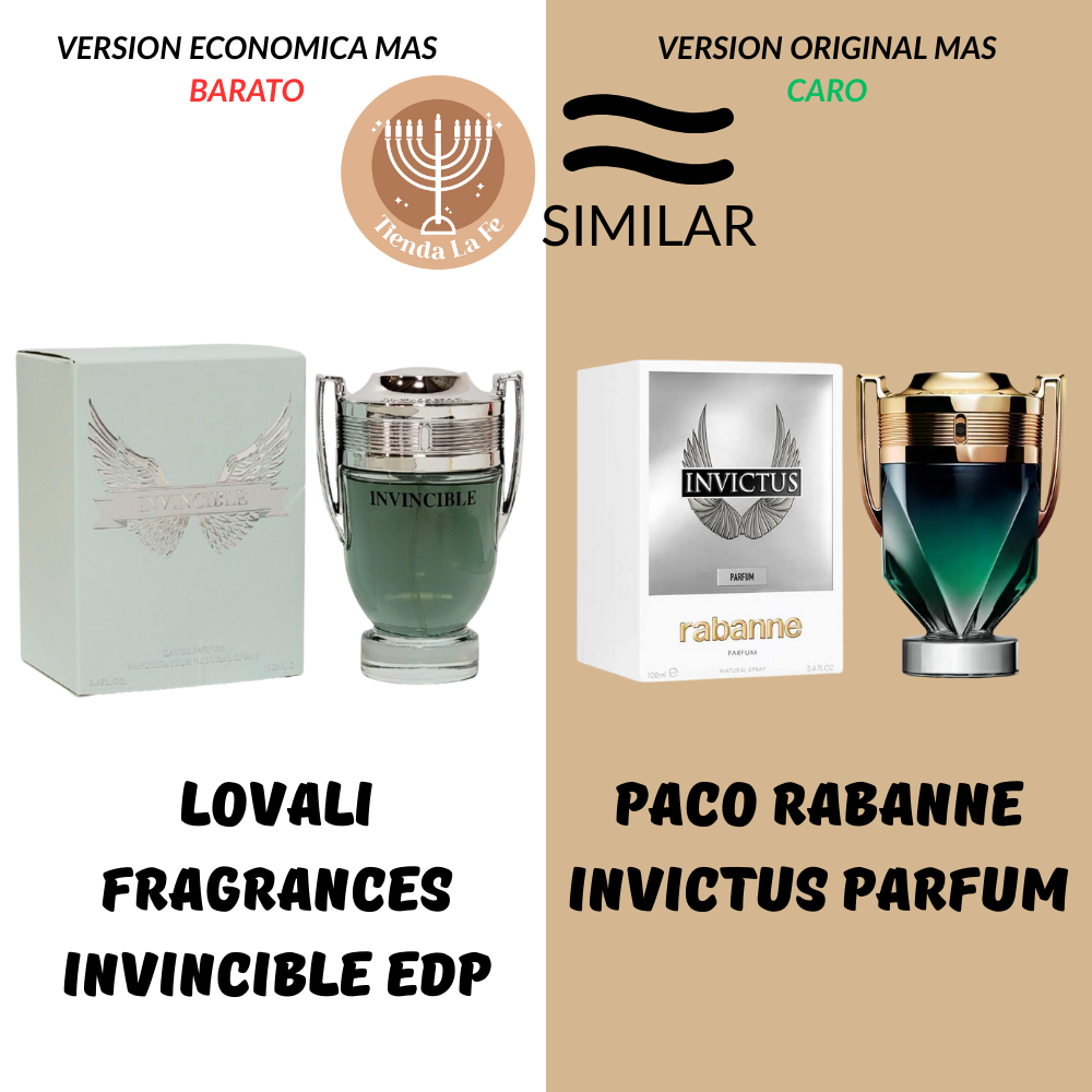 LOVALI FRAGRANCES INVINCIBLE EDP 100ML (H) (AROMA SIMILAR PACO RABANNE INVICTUS PARFUM)