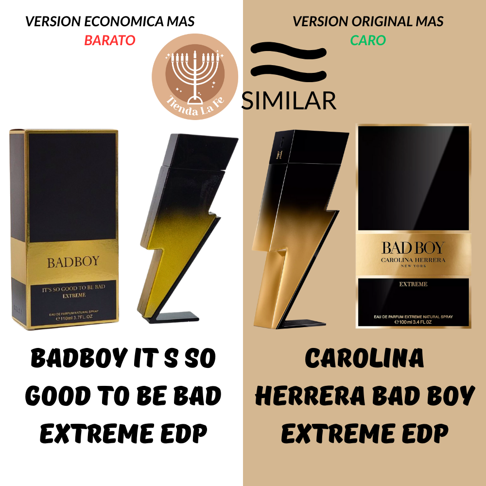 BADBOY IT S SO GOOD TO BE BAD EXTREME EDP 110ML (H) (AROMA SIMILAR CAROLINA HERRERA BAD BOY EXTREME EDP)
