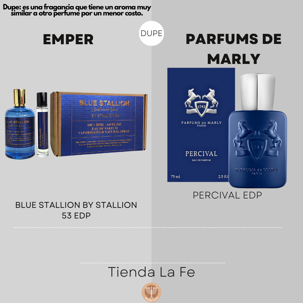 EMPER BLUE STALLION BY STALLION 53 EDP 100ML (H) (DUPE PARFUMS DE MARLY PERCIVAL EDP)