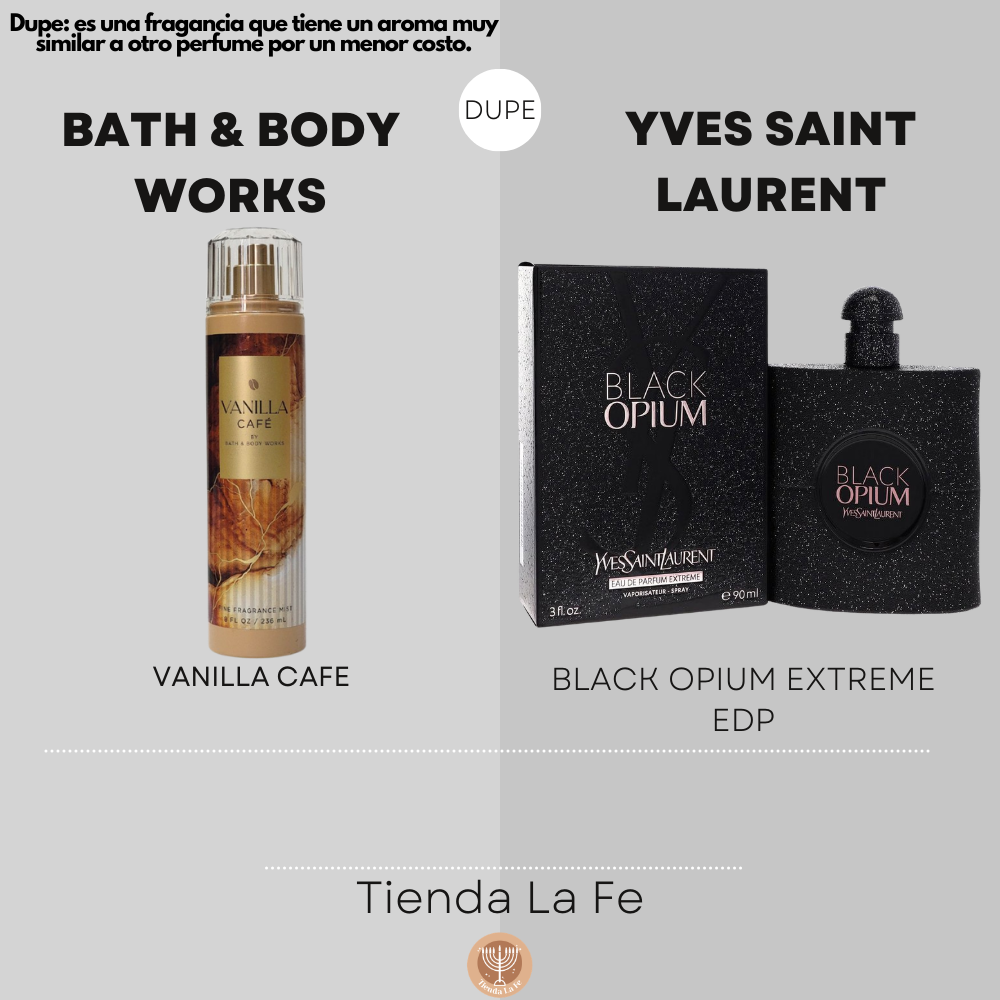 BATH & BODY WORKS SPLASH VANILLA CAFE 236ML (M) (DUPE YVES SAINT LAURENT BLACK OPIUM EXTREME EDP)