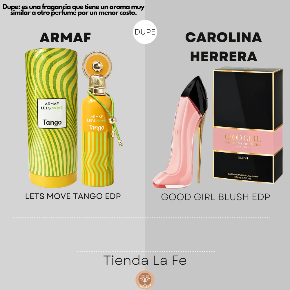 ARMAF LETS MOVE TANGO EDP 100ML (M) (DUPE CAROLINA HERRERA GOOD GIRL BLUSH EDP)