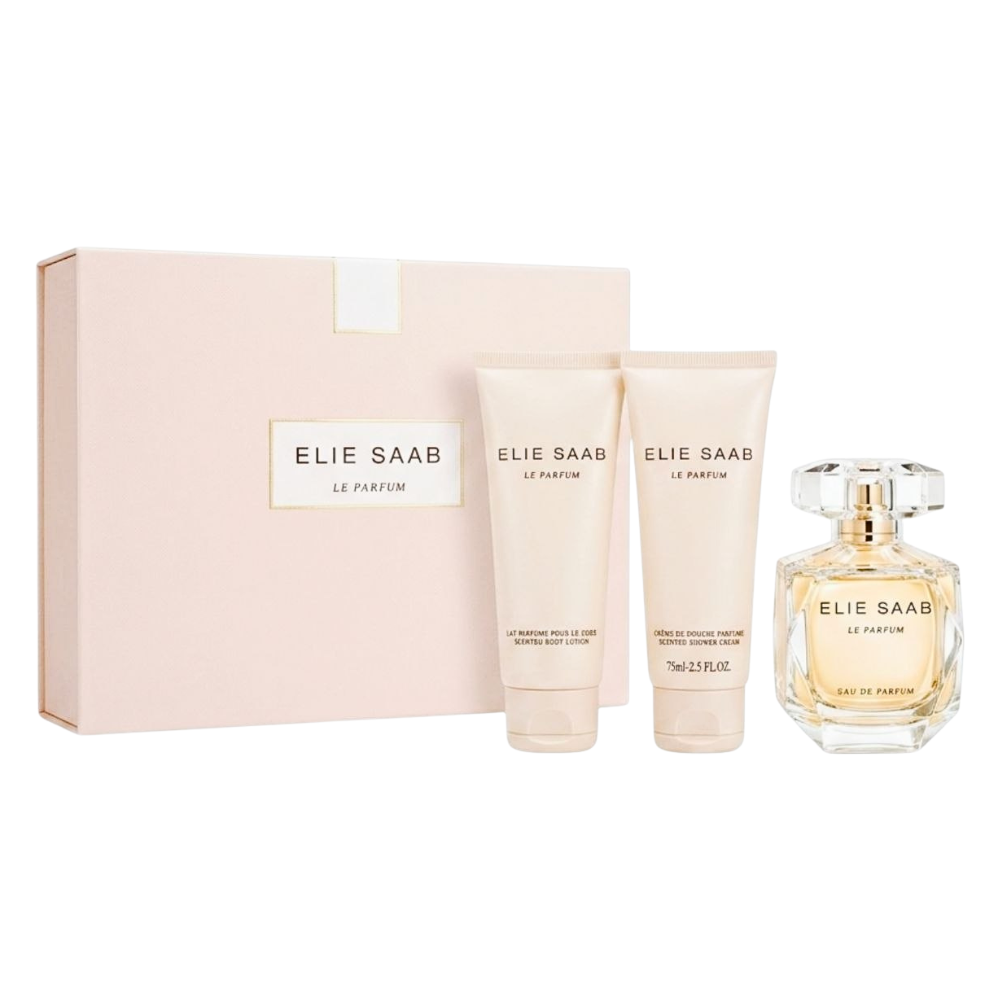 SET ELIE SAAB LE PARFUM EDP 90ML, SHOWER 75ML, BODY LOTION 75ML (M)