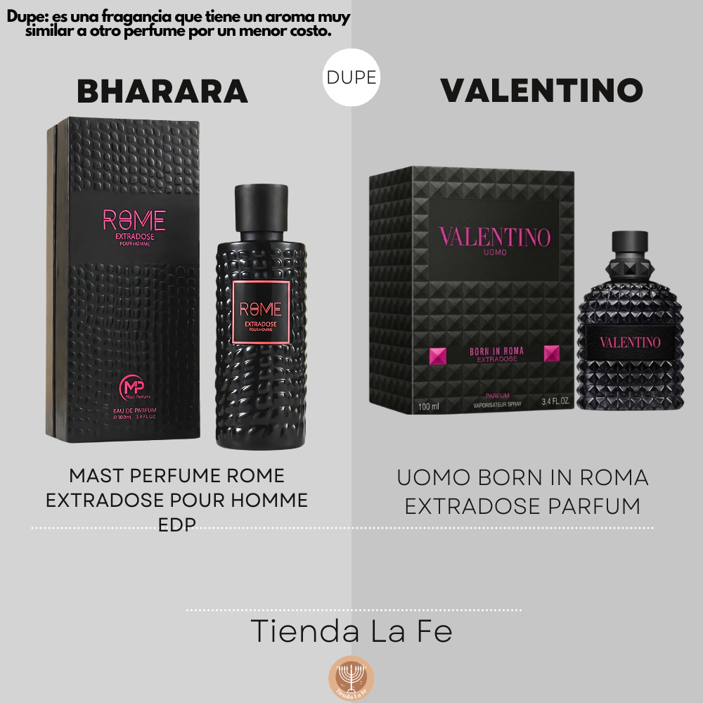 BHARARA MAST PERFUME ROME EXTRADOSE POUR HOMME EDP 100ML (H) (DUPE VALENTINO UOMO BORN IN ROMA EXTRADOSE PARFUM)