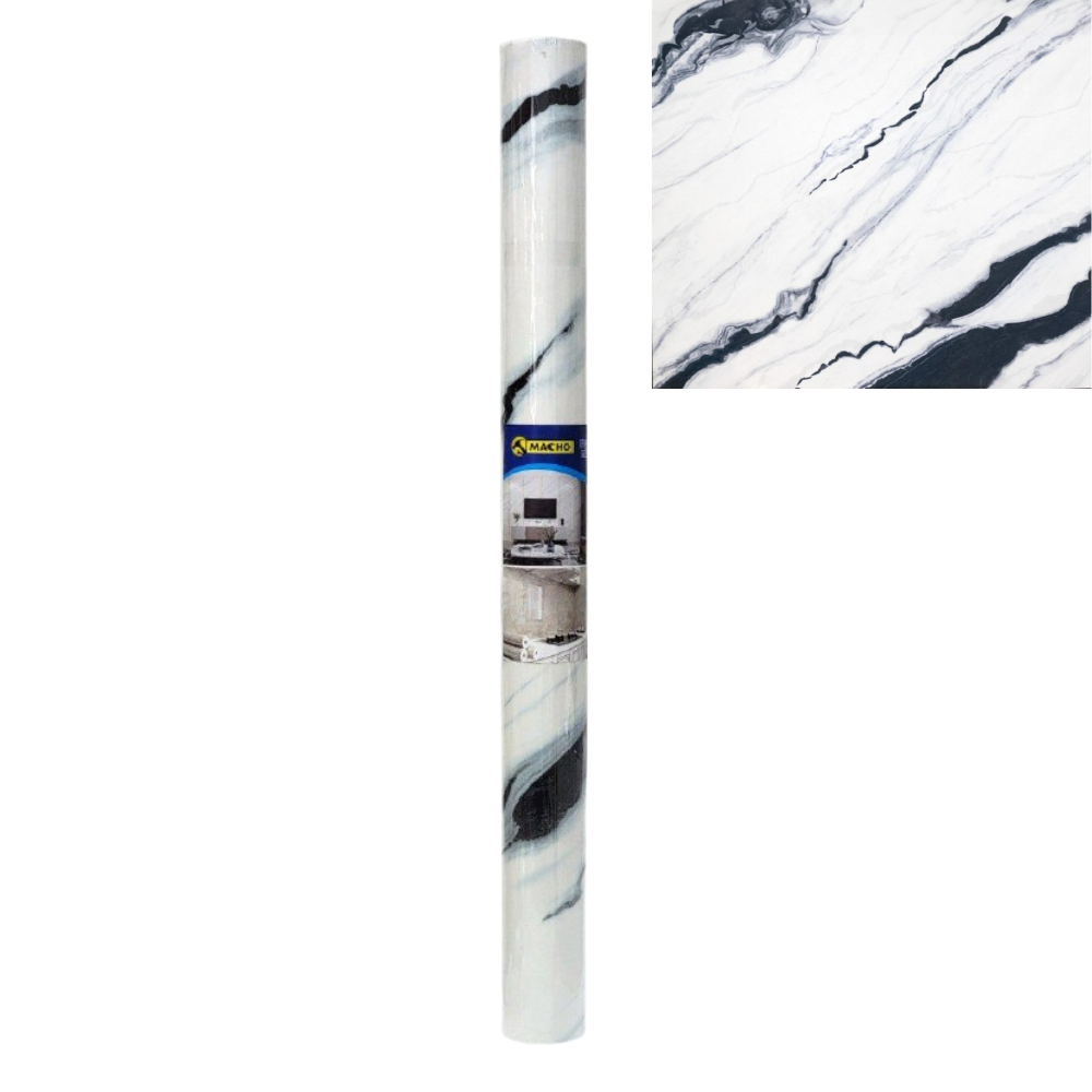 DECORACION PAPEL TAPIZ DE PVC ADHESIVO TIPO MARMOL PARA PARED ELEGANTE Y FACIL DE LIMPIAR 120CMX2.8MTS