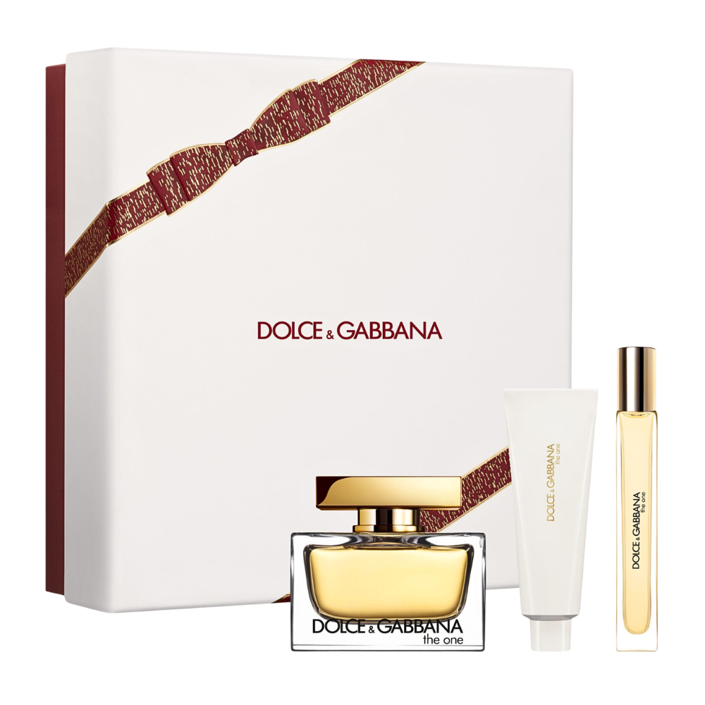 SET DOLCE & GABBANA THE ONE FOR WOMEN EDP 75ML, EDP 10ML, BODY LOTION 50ML (M)
