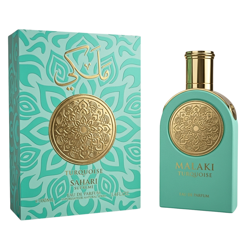 SAHARI MALAKI TURQUOISE EDP 100ML (M) (DUPE JEAN PAUL GAULTIER SCANDAL BY NIGHT EDP)