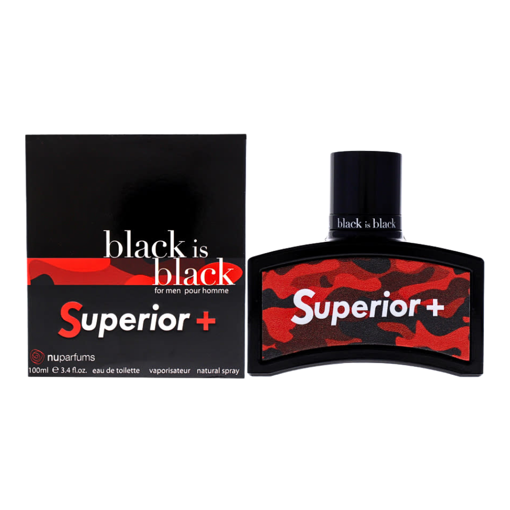 NU PARFUMS BLACK IS BLACK SUPERIOR EDT 100ML (H)