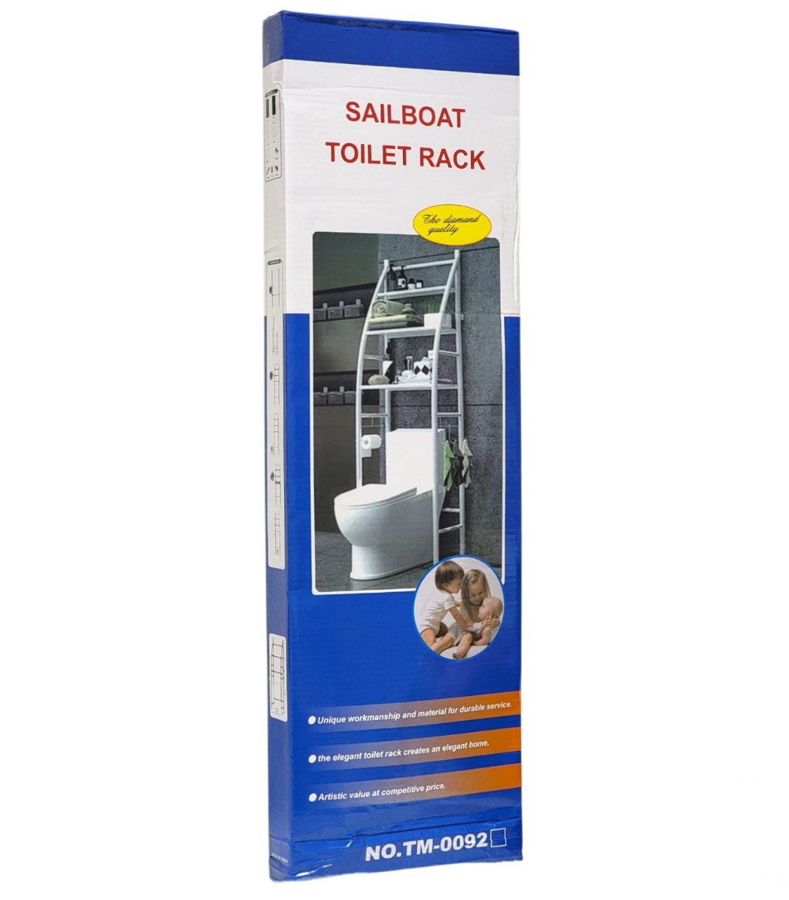 ESTANTE ORGANIZADOR PARA BAÑO DE 3 NIVELES SOBRE EL INODORO SERVICIO 47X25X170CM