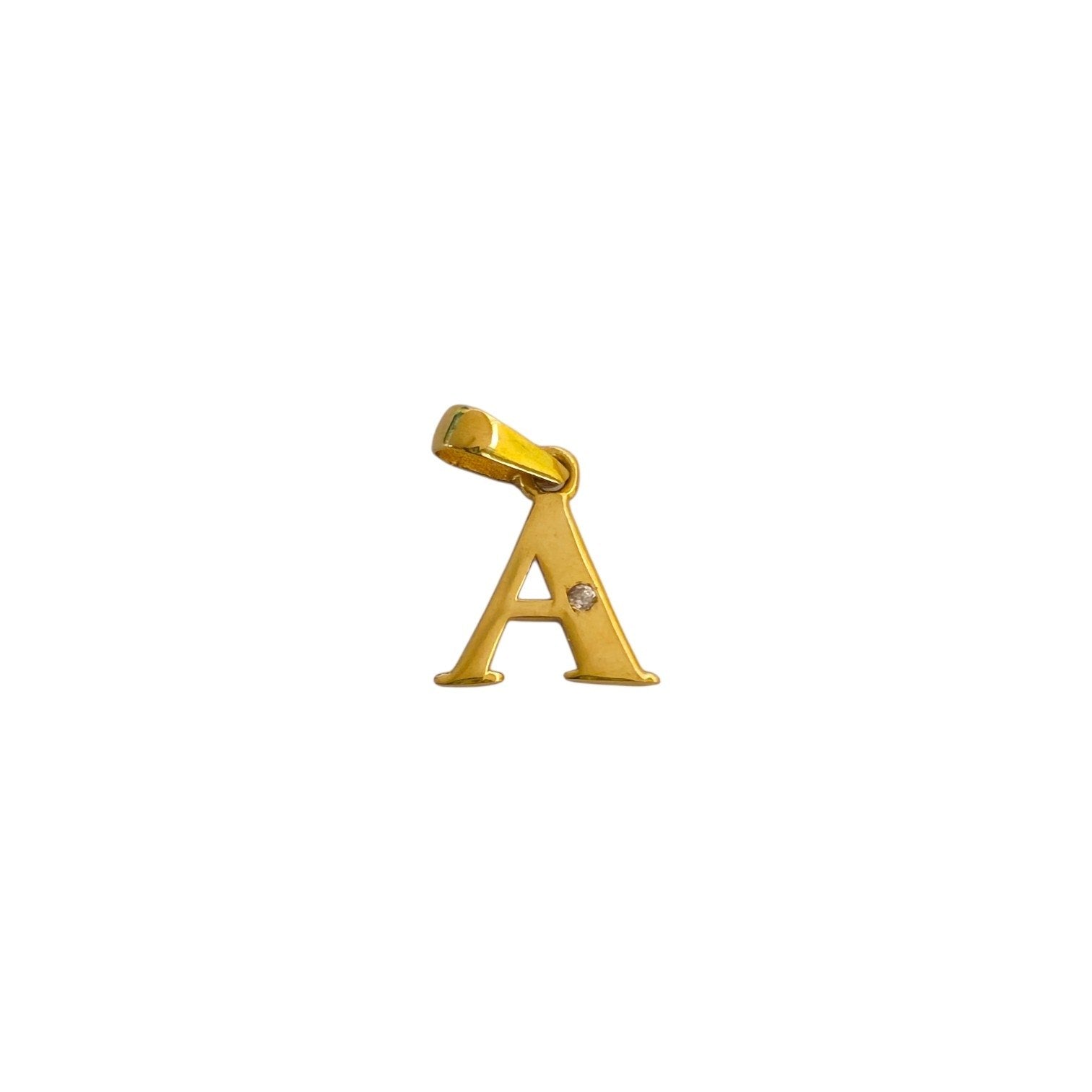 DIJE DE ORO 10K CON LETRA A 1CM PESO: 0.5G