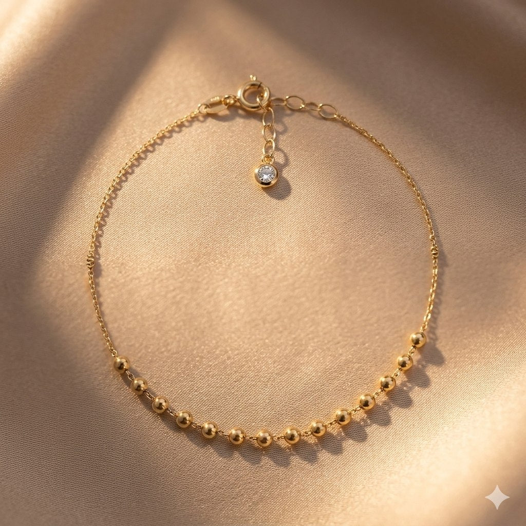 PULSERA DE ORO 10K PARA DAMA 20CM 1.2G