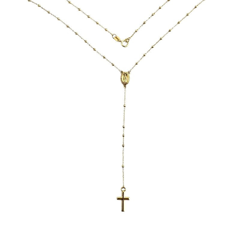 ROSARIO DE ORO 10K 32CM PESO: 2.1G