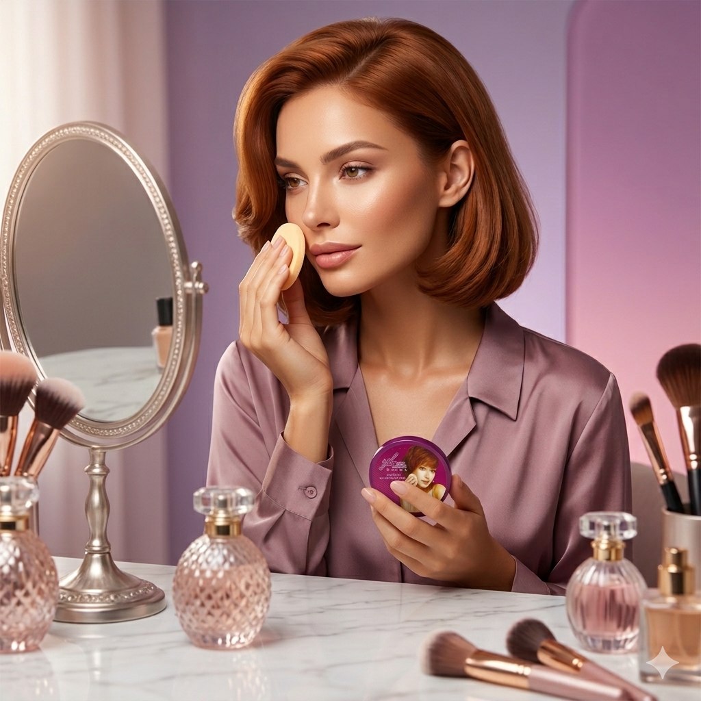 POLVO COMPACTO SELLADOR EFECTO SUAVIZANTE 6 TONOS YH BEJA COSMETICS 15G