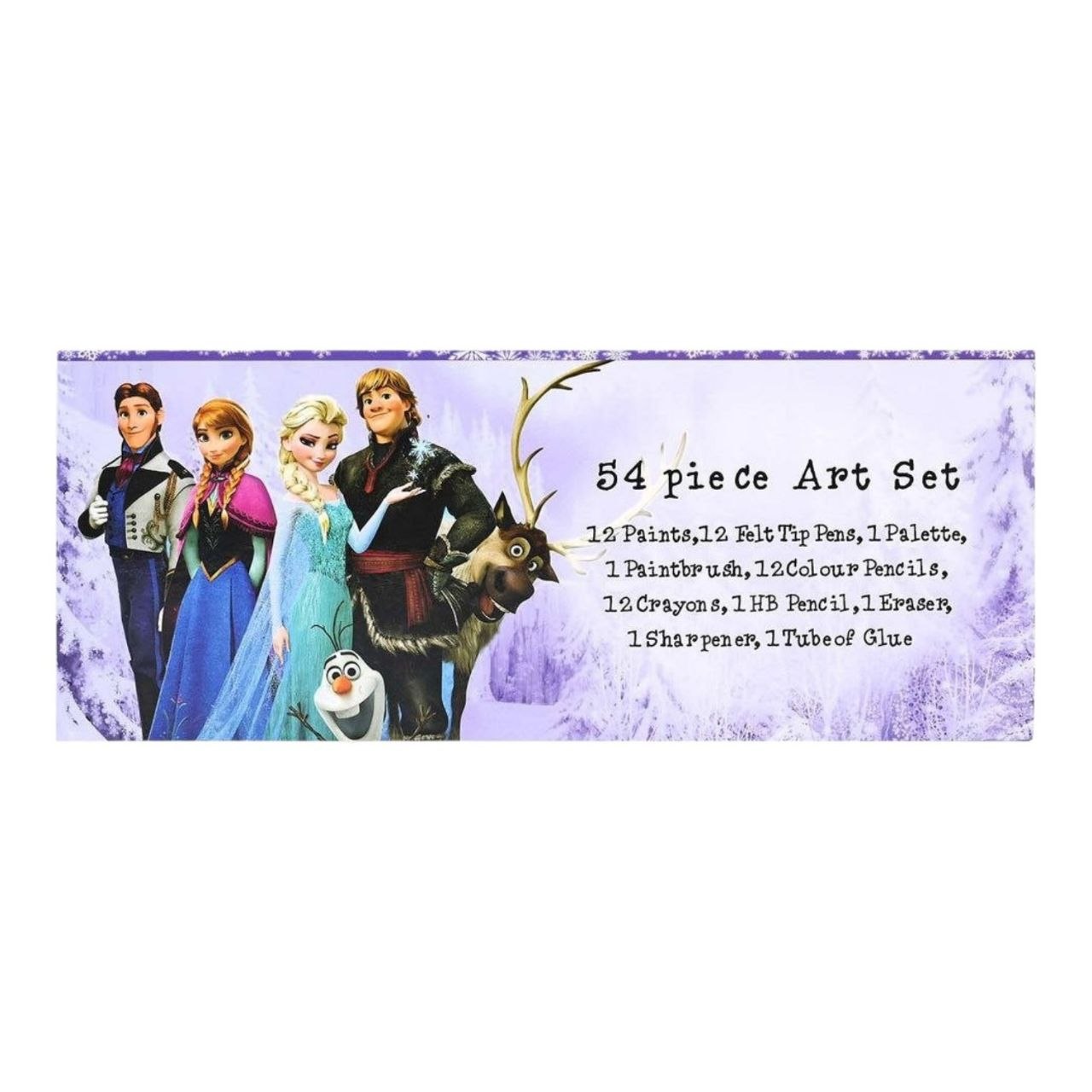 ESTUCHE DE ARTE INFANTIL CON DISEÑO DE FROZEN 54PCS