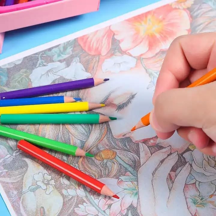 ESTUCHE DE ARTE INFANTIL CON DISEÑO DE PRINCESAS 46PCS