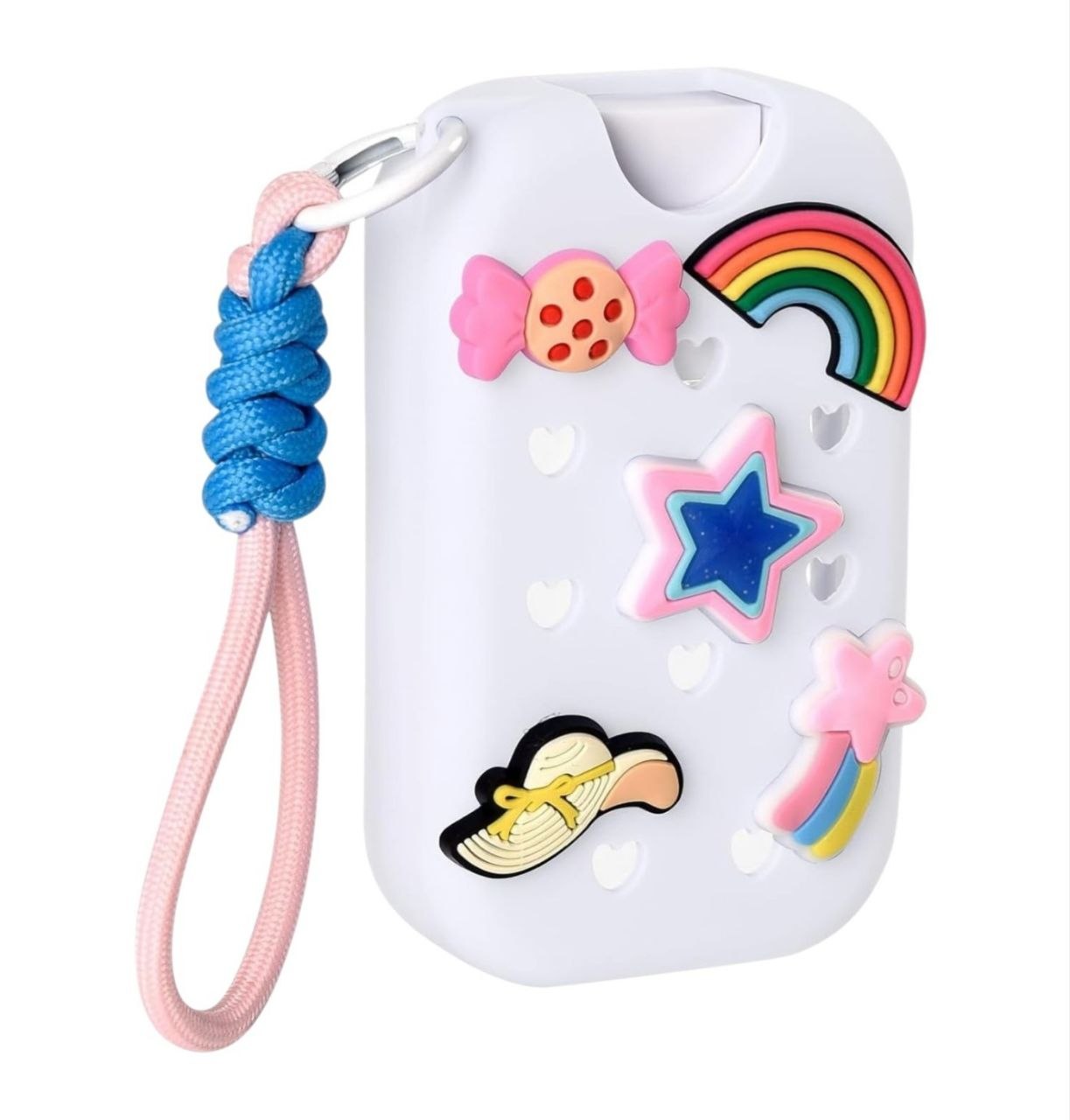 LLAVERO CON FUNDA DE SILICONA PARA DESINFECTANTE DE MANOS 30ML