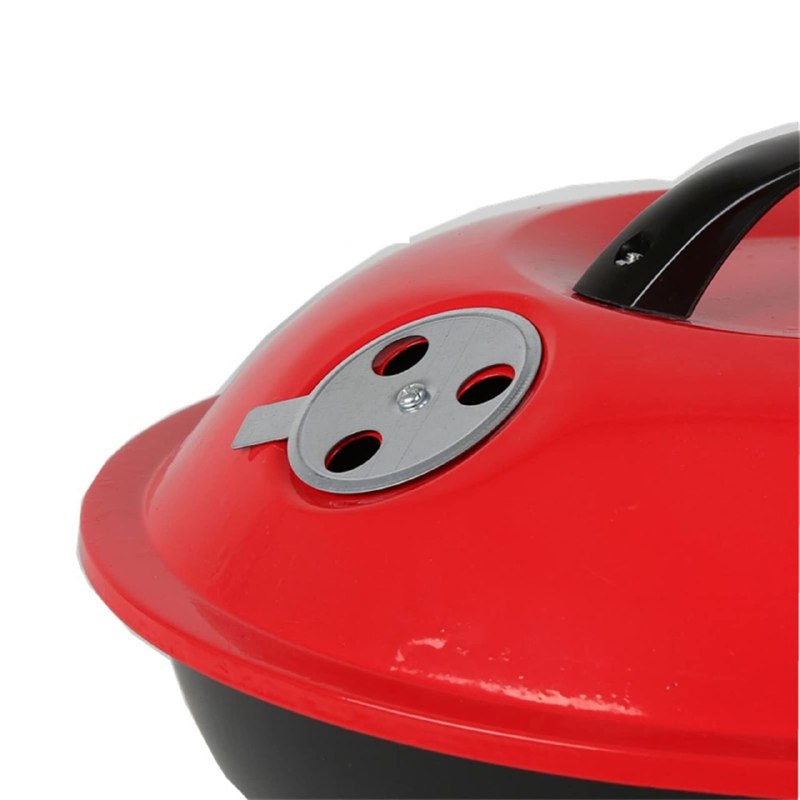 MAQUINA PARRILA PORTATIL DE CARBON PARA BARBACOA DE ACERO ESTAMPADO 39CM ALTO
