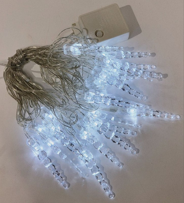 LUCES DECORATIVAS NAVIDEÑAS GUIRNALDA LED, PERFECTA PARA ARBOLES Y ESPACIOS INTERIORES O EXTERIORES, CAMBIOS DE LUZ BLANCA 9 DISEÑOS