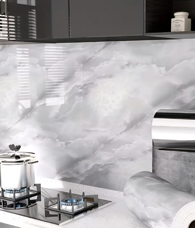 DECORACION PAPEL TAPIZ DE PVC ADHESIVO TIPO MARMOL PARA PARED ELEGANTE Y FACIL DE LIMPIAR MACHO 120CMX2.8MTS