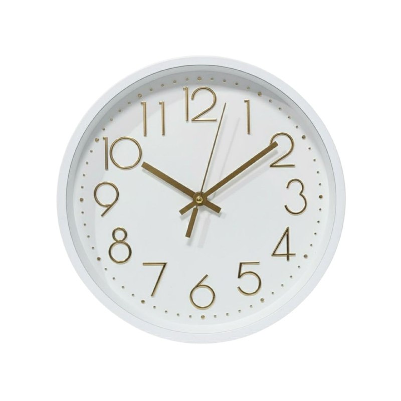 DECORACION ADORNO RELOJ DE PARED REDONDO MODERNO Y ELEGANTE 29X29CM