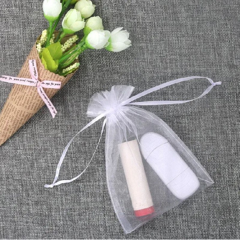 BOLSA ORGANIZADORA PARA REGALOS DE JOYERIA, BOLSA DE BODA, DULCES, PERLAS AMOTATIZANTES, ETC MEDIDA 10X12CM, PAQUETE DE 10UND