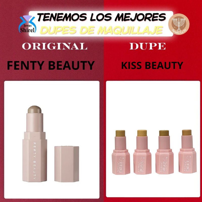 CORRECTOR EN BARRA DUPE DE FENTY BEAUTY, CON ACABADO IMPECABLE Y DE LARGA DURACION KISS BEAUTY