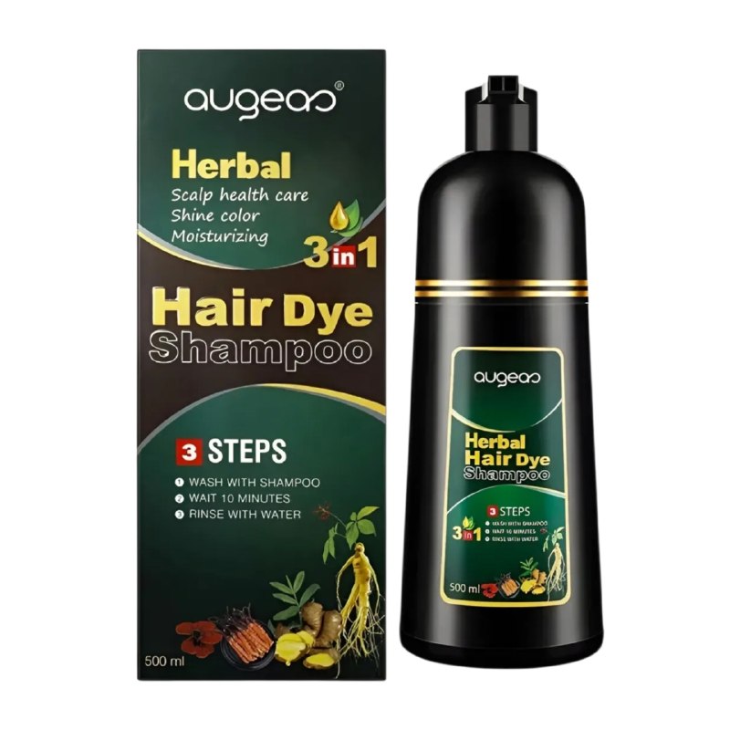 SHAMPOO TINTE PARA EL CABELLO 3 EN 1 AUGEAS HERBAL HAIR PURPLE 500ML