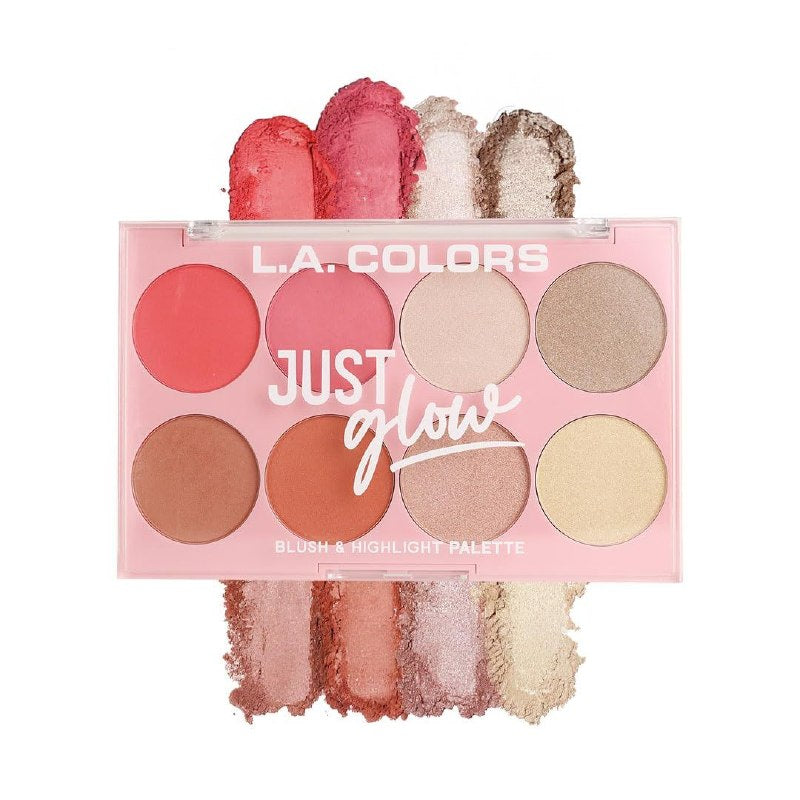 RUBOR EN PALETA DE ALTA PIGMENTACION CON ILUMINADORES LA COLORS 28.8G