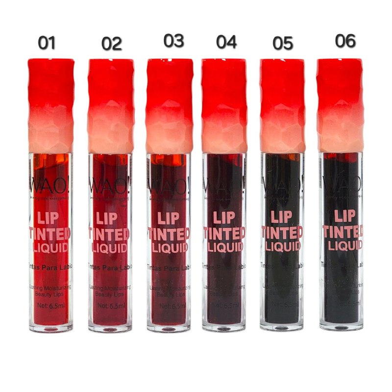 TINTA LABIAL  DUPE BENETINT TINTA LABIAL LIQUIDA WAO BEAUTY 6.5ML, 6 TONOS
