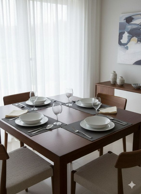 MANTELES INDIVIDUALES RECTANGULARES PARA COMEDOR DE COCINA ELEGANTE HOME LIVING 30X42CM